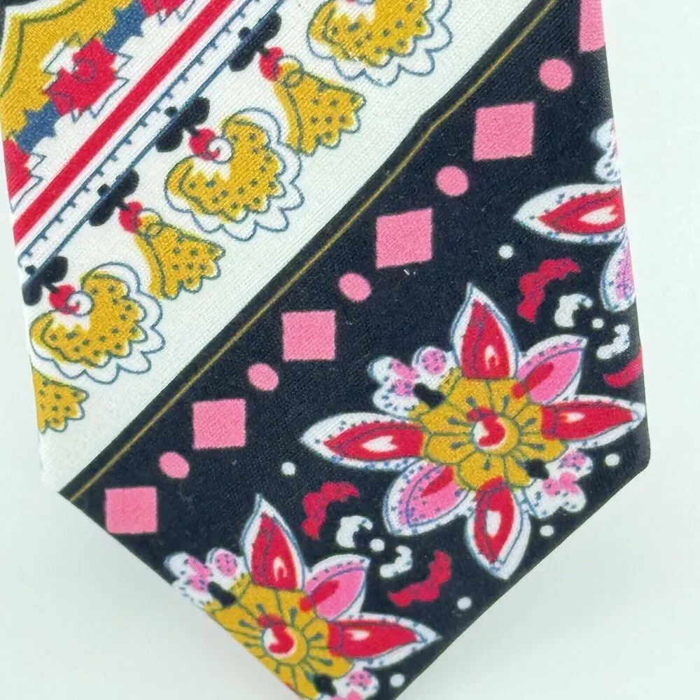NWOT Skinny Cotton Colorful Neck Tie Wedding Casual Mens Necktie Modern Design